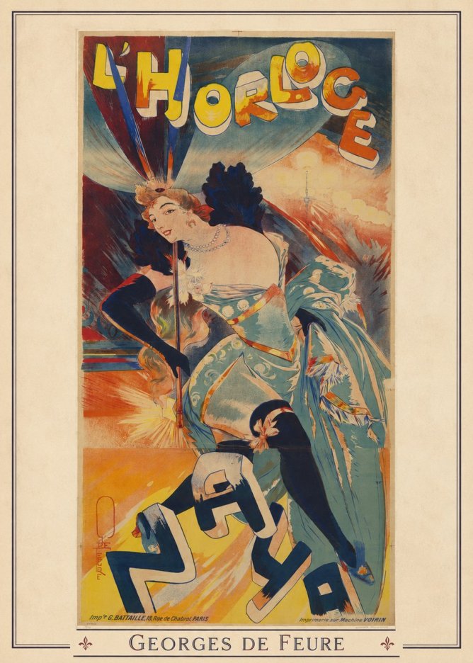 Georges de Feure L'horloge I No2 - Poster