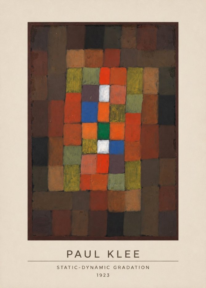 Paul Klee Static-dynamic Gradation No3 - Poster
