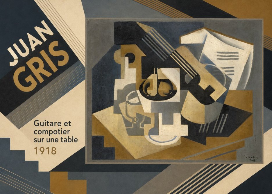 Juan Gris Guitare Et Compotier Sur Une Table No3 - Poster