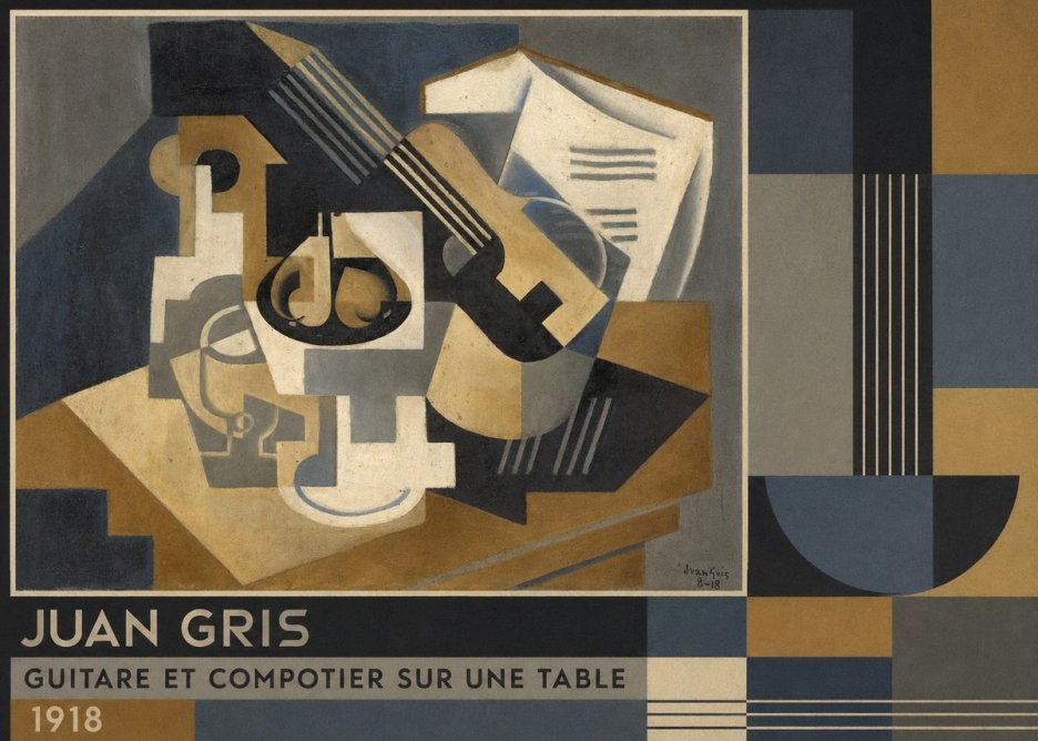 Juan Gris Guitare Et Compotier Sur Une Table No5 - Poster