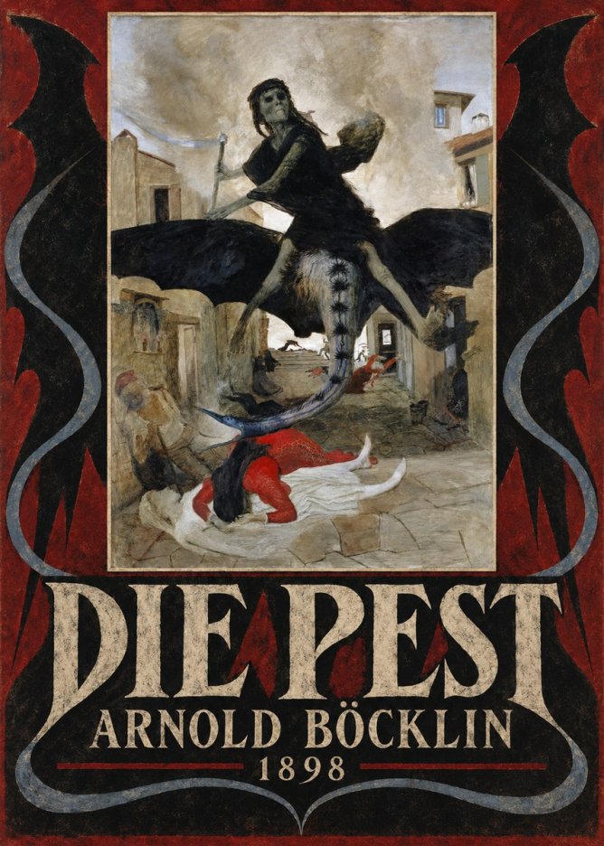 Arnold Böcklin Die Pest I No6 - Poster