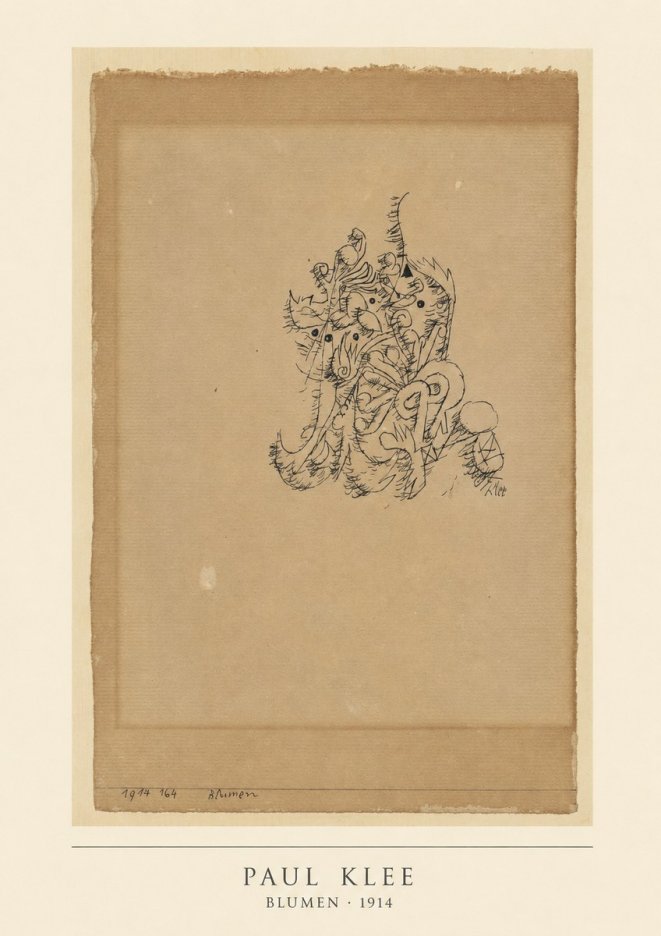 Paul Klee Blumen I No5 - Poster