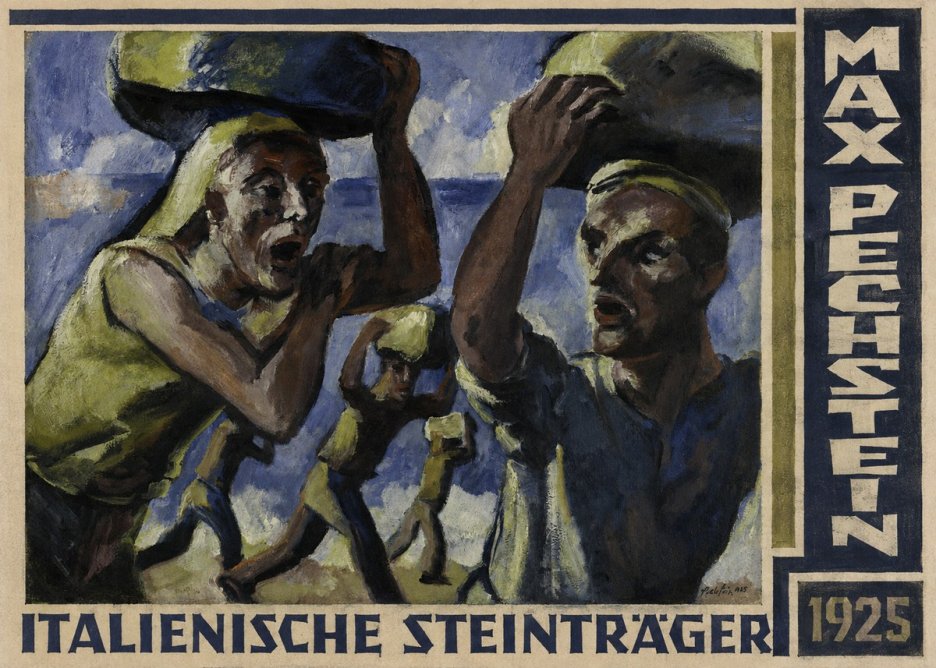 Max Pechstein Italienische Steinträger No4 - Poster