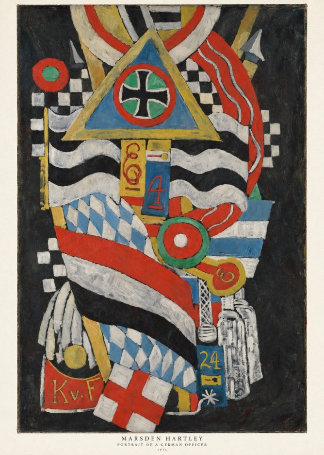 Marsden Hartley Portrait of a German Officer I No6 - Poster
