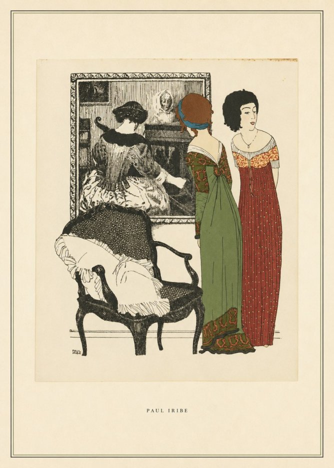 Paul Iribe Elegant Interior Scene No4 - Poster