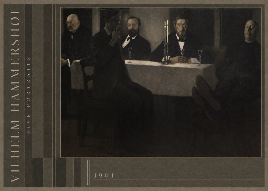 Vilhelm Hammershøi Five Portraits I No3 - Poster