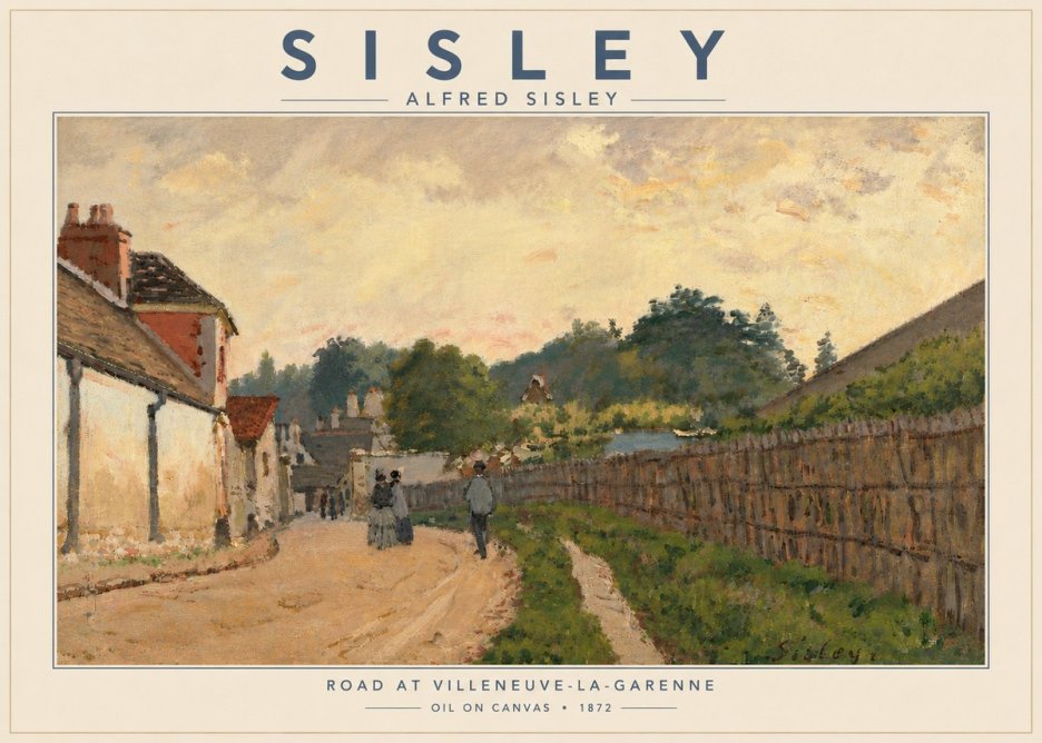Sisley Road at Villeneuve-la-garenne No6 - Poster
