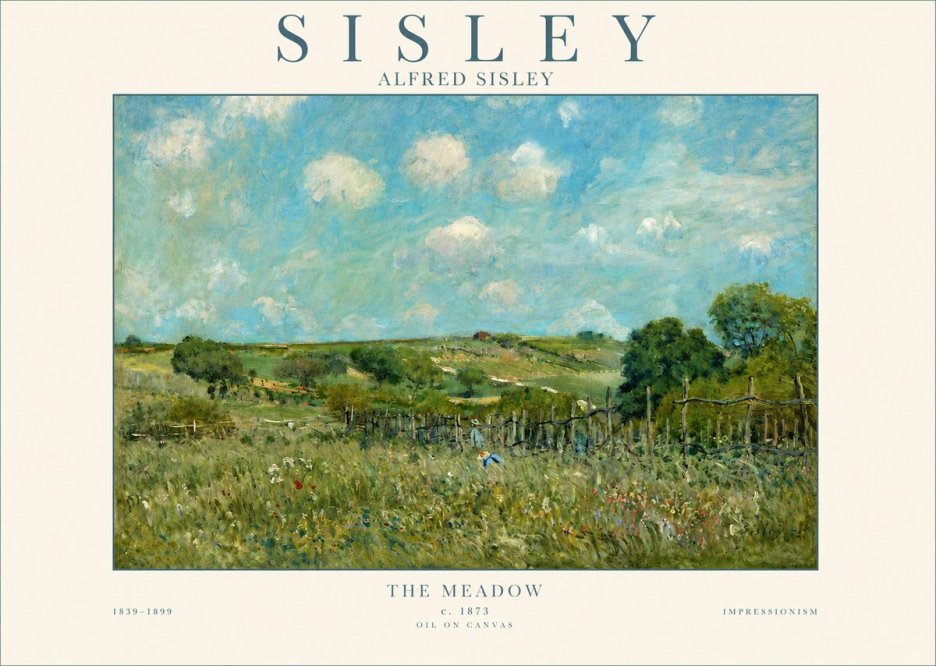 Sisley The Meadow No3 - Poster
