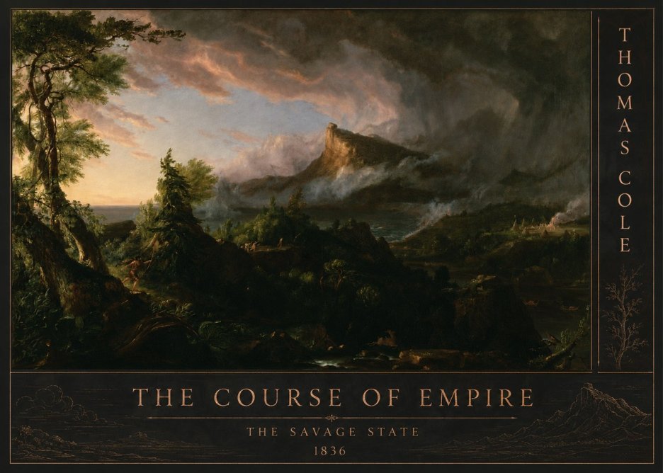 Thomas Cole The Course of Empire: the Savage State I No2 - Poster