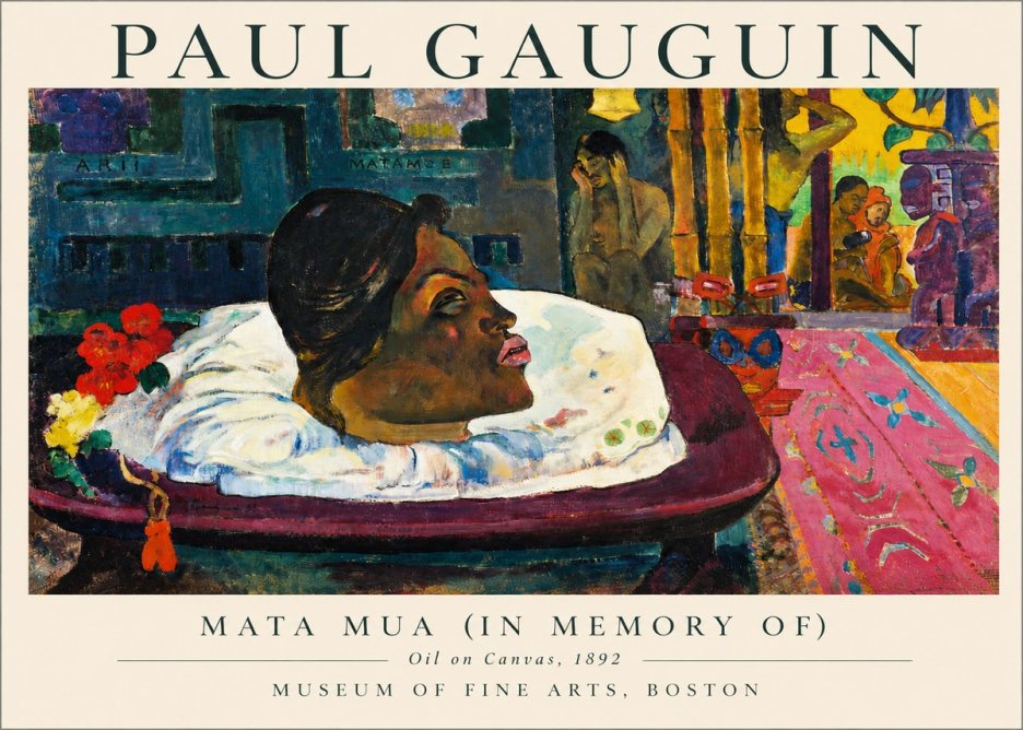 Paul Gauguin Mata Mua (in Memory Of) No3 - Poster