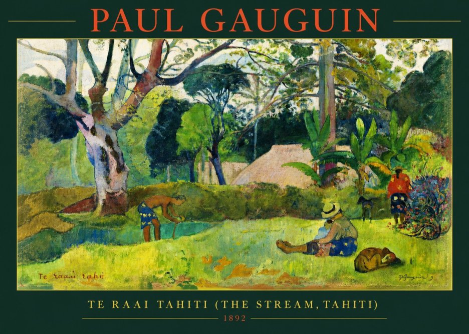 Paul Gauguin Te Ra'ai Rahi (the Great Pond) No3 - Poster