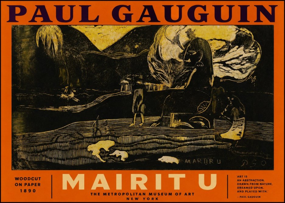 Paul Gauguin Mairit U No2 - Poster