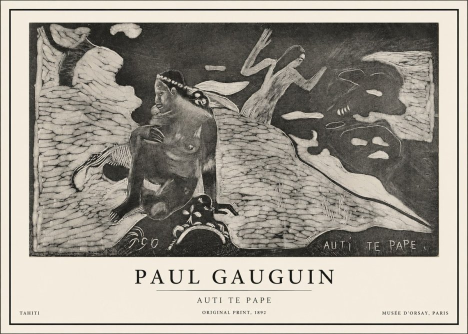 Paul Gauguin Auti Te Pape No1 - Poster