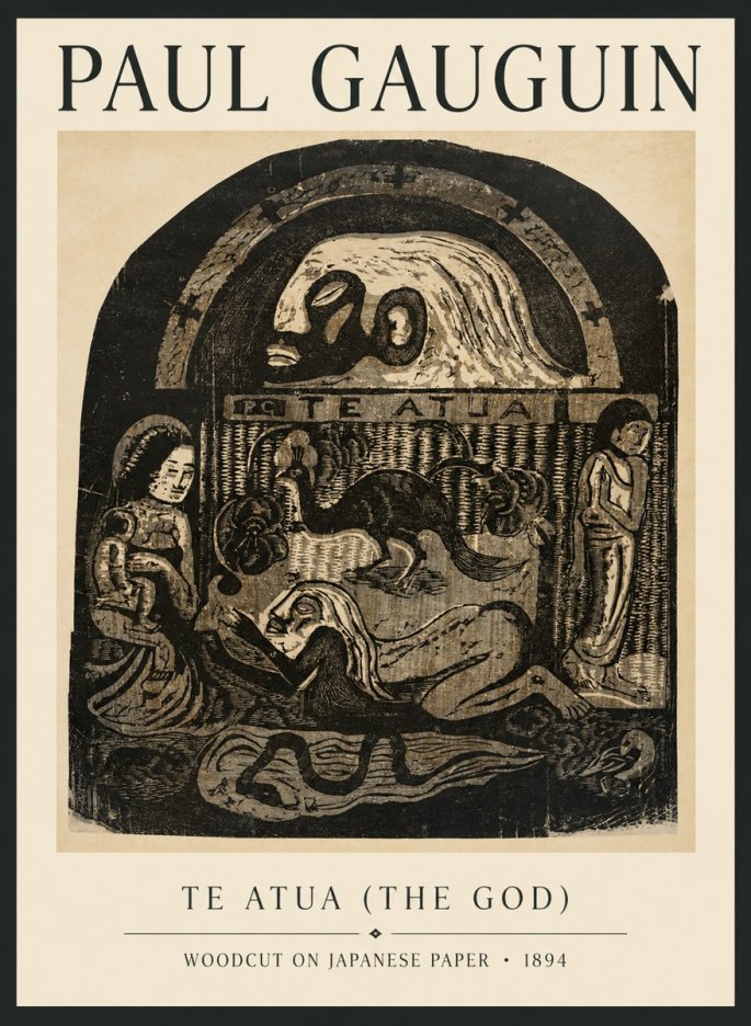 Paul Gauguin Te Atua (the God) No6 - Poster