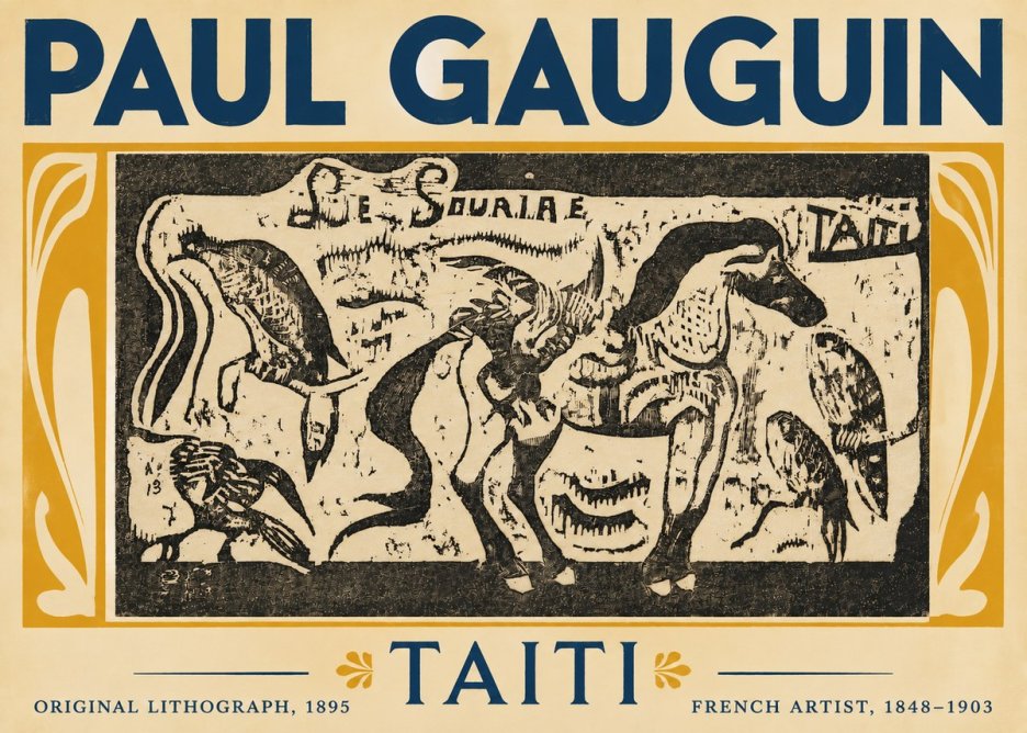 Paul Gauguin Taiti No5 - Poster