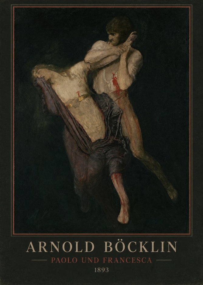 Arnold Böcklin Paolo Und Francesca No2 - Poster