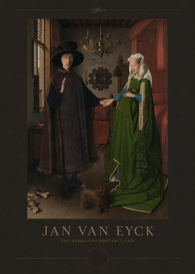 Jan van Eyck The Arnolfini Portrait I No4 - Poster