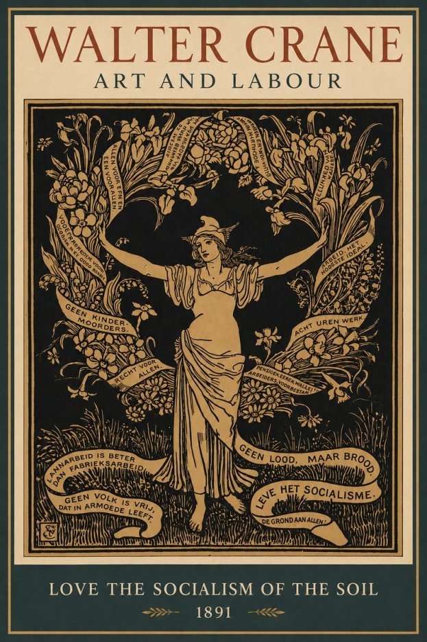 Walter Crane Art and Labour No2 - Poster
