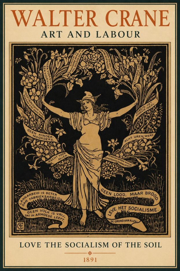 Walter Crane Art and Labour No4 - Poster