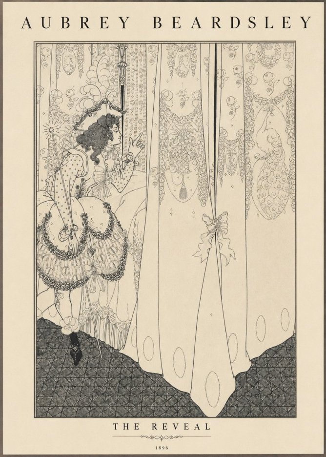 Aubrey Beardsley The Reveal No1 - Poster