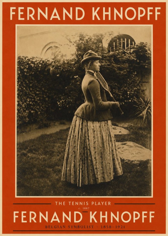 Fernand Khnopff The Tennis Player No2 - Poster