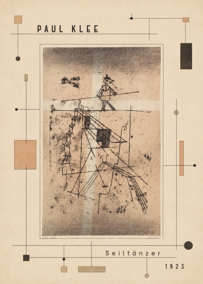 Paul Klee Seiltänzer II No5 - Poster
