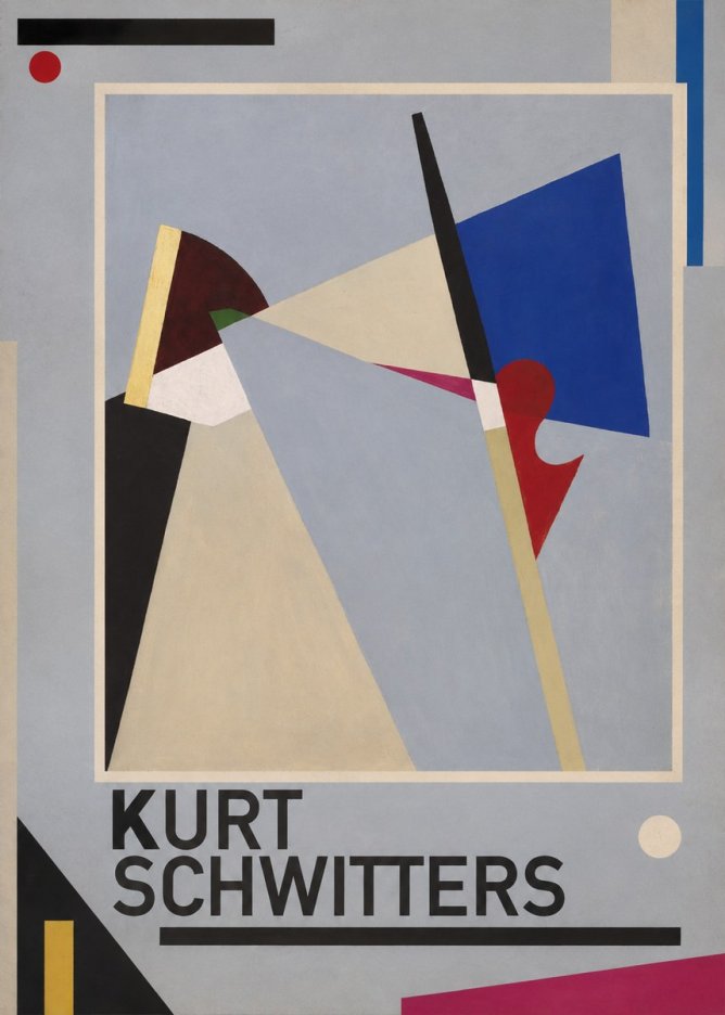 Kurt Schwitters Abstract Composition No3 - Poster