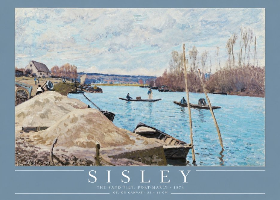 Sisley The Sand Pile, Port-marly No3 - Poster