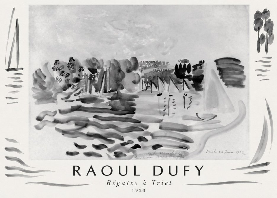Raoul Dufy Régates À Triel No1 - Poster