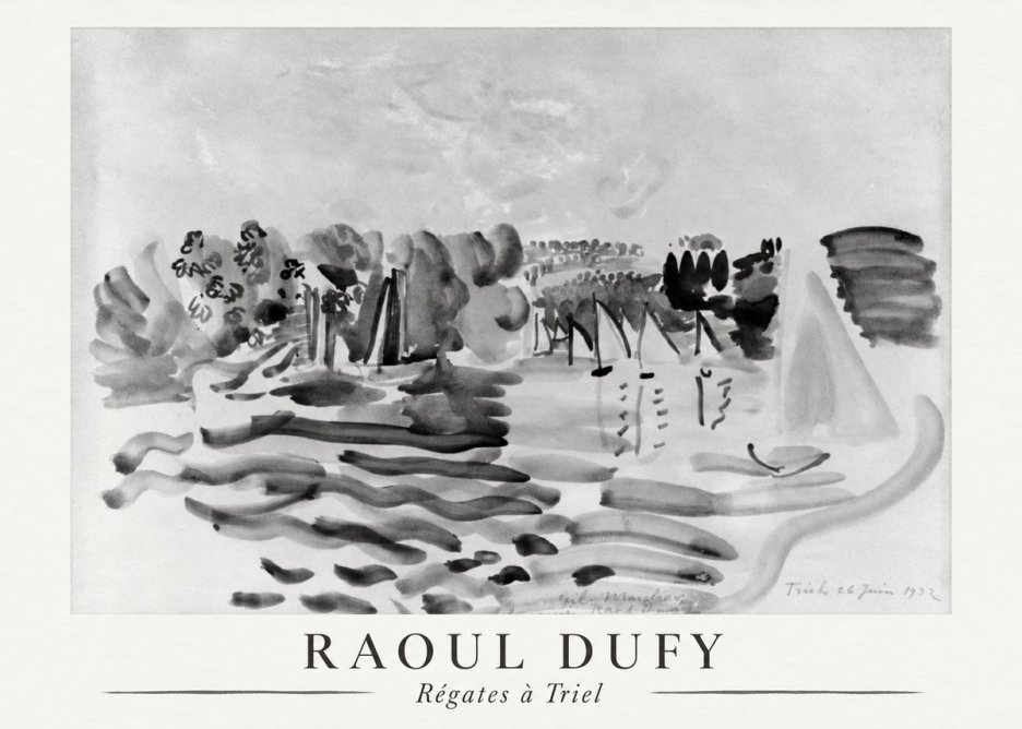 Raoul Dufy Régates À Triel No6 - Poster