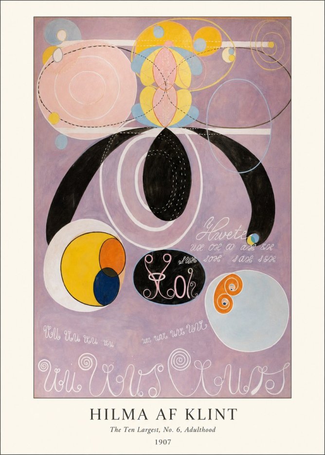 Hilma af Klint The Ten Largest, No. 6, Adulthood No4 - Poster