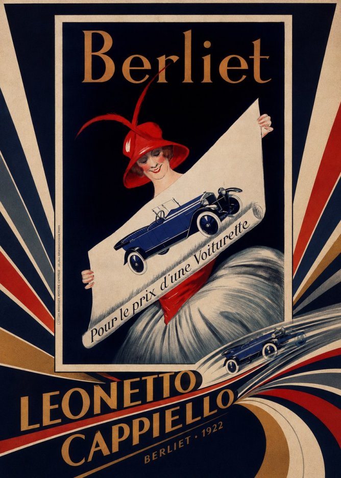 Leonetto Cappiello Berliet - Pour Le Prix D'une Voiturette No5 - Poster