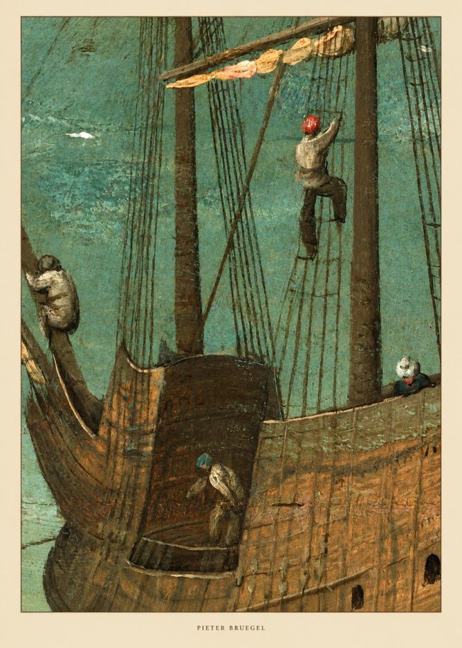 Pieter Bruegel The Ship No5 - Poster