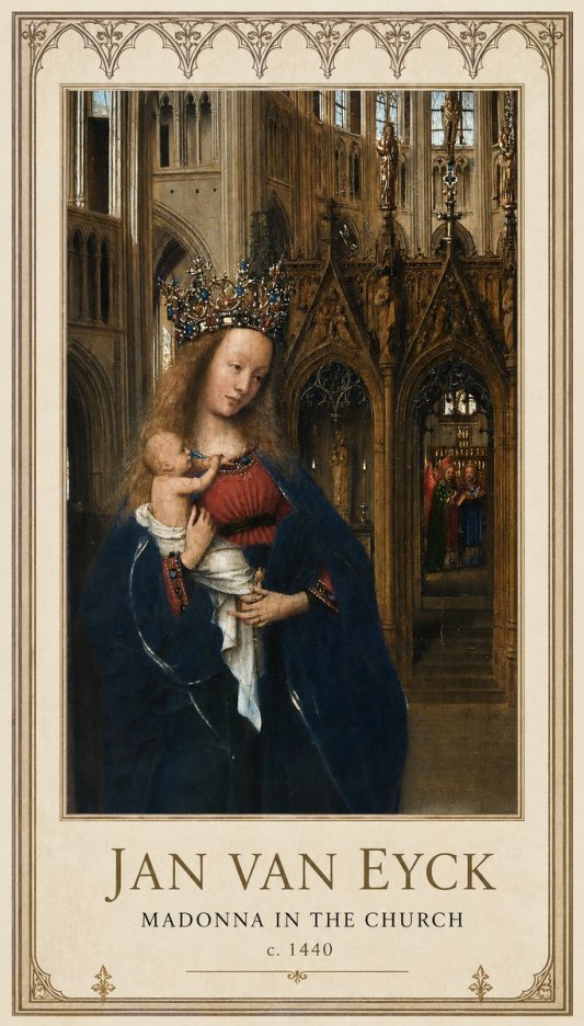 Jan van Eyck Madonna in the Church I No1 - Poster