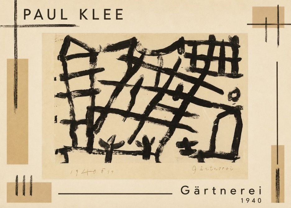 Paul Klee Gärtnerei No1 - Poster