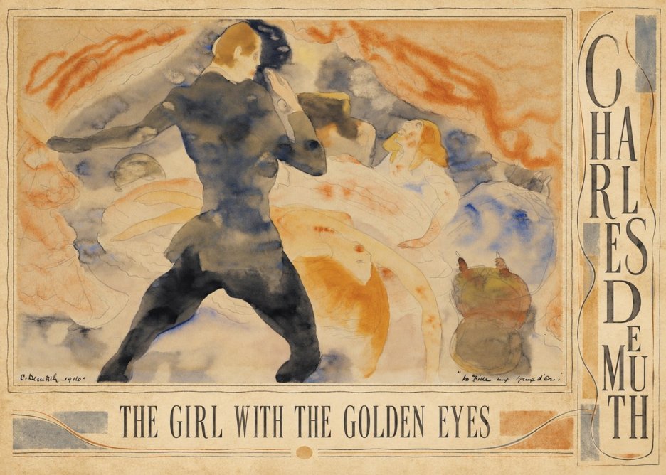 Charles Demuth The Girl with the Golden Eyes No3 - Poster