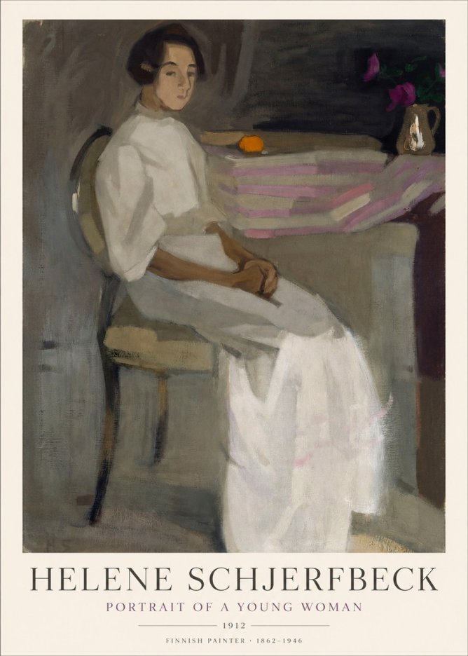 Helene Schjerfbeck Portrait of a Young Woman No1 - Poster