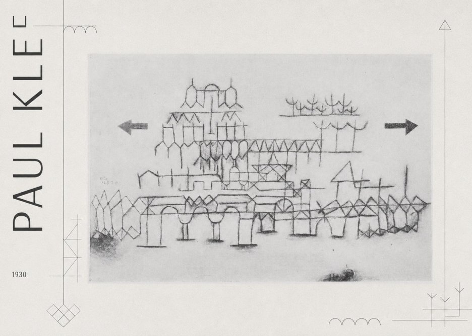 Paul Klee Architektur No3 - Poster