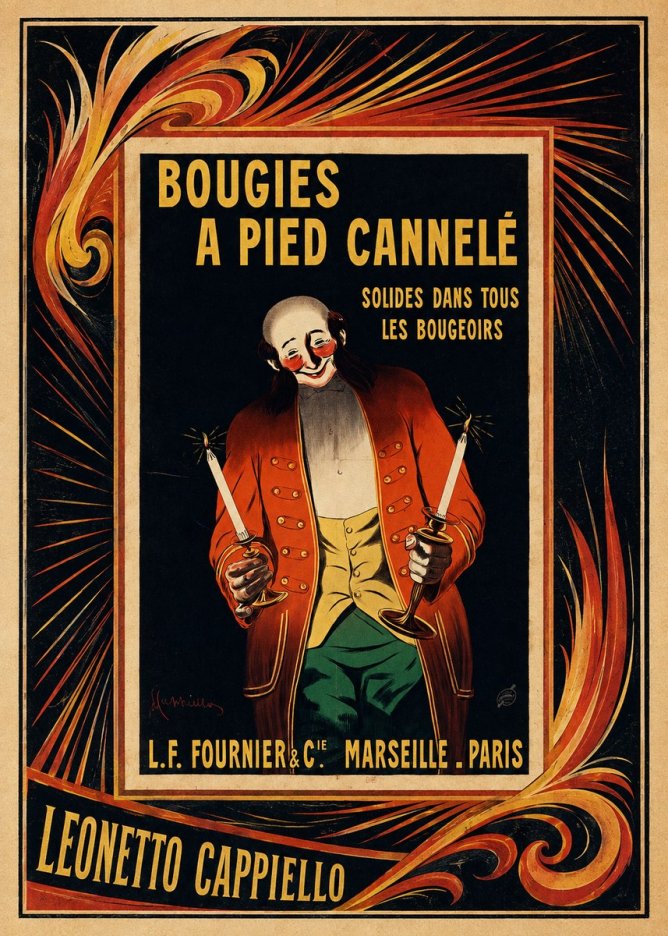 Leonetto Cappiello Bougies a Pied Cannelé No4 - Poster