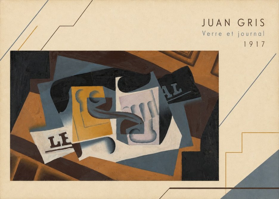 Juan Gris Verre Et Journal No3 - Poster