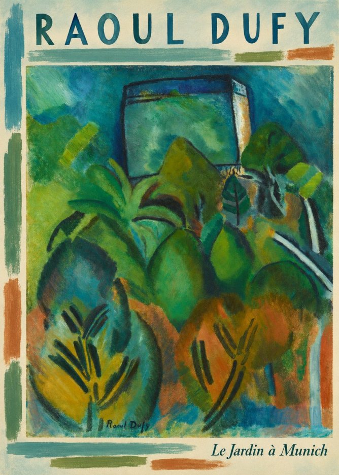 Raoul Dufy Le Jardin À Munich No5 - Poster