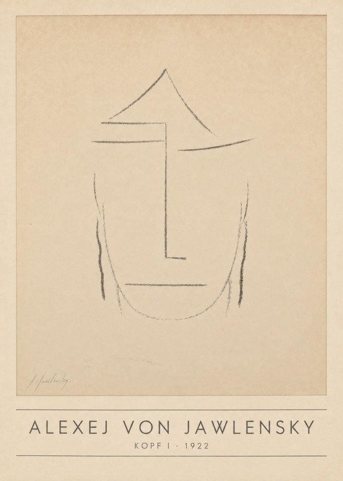 Alexej von Jawlensky Kopf I No1 - Poster