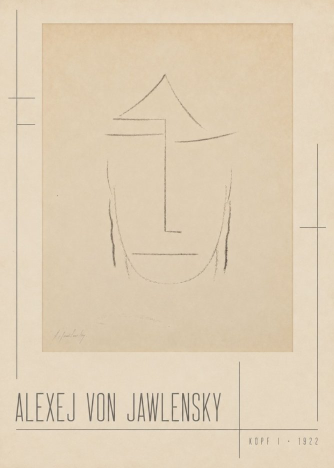 Alexej von Jawlensky Kopf I No2 - Poster