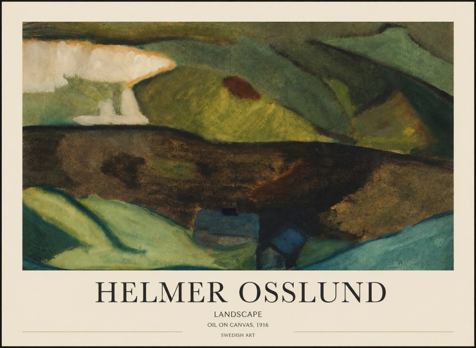 Helmer Osslund Landscape No1 - Poster