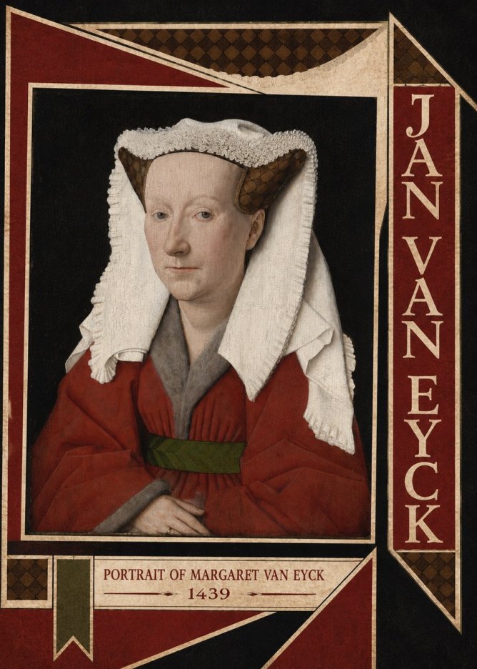 Jan van Eyck Portrait of Margaret Van Eyck I No6 - Poster