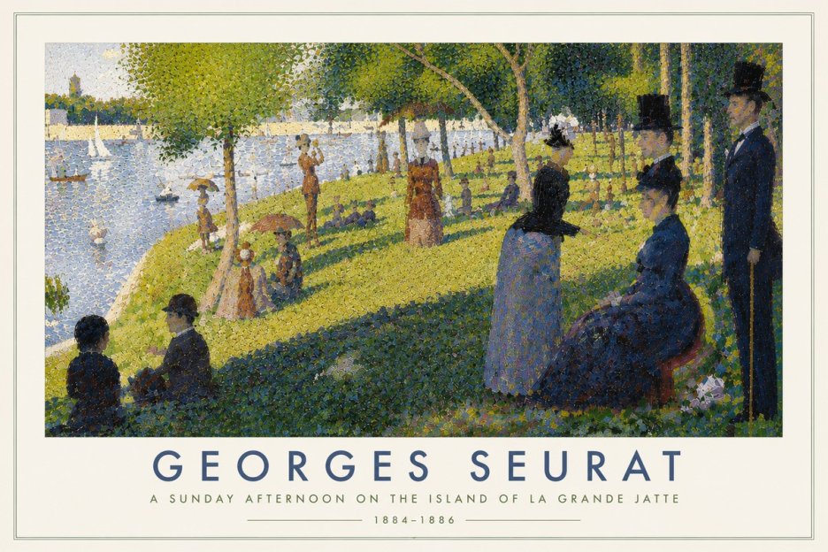 Seurat A Sunday Afternoon on the Island of La Grande Jatte I No6 - Poster