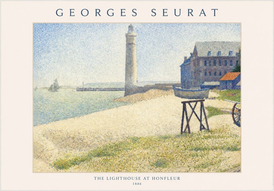 Seurat The Lighthouse at Honfleur No1 - Poster