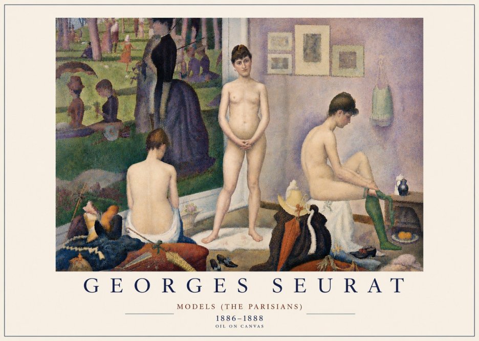 Seurat Models (the Parisians) No6 - Poster