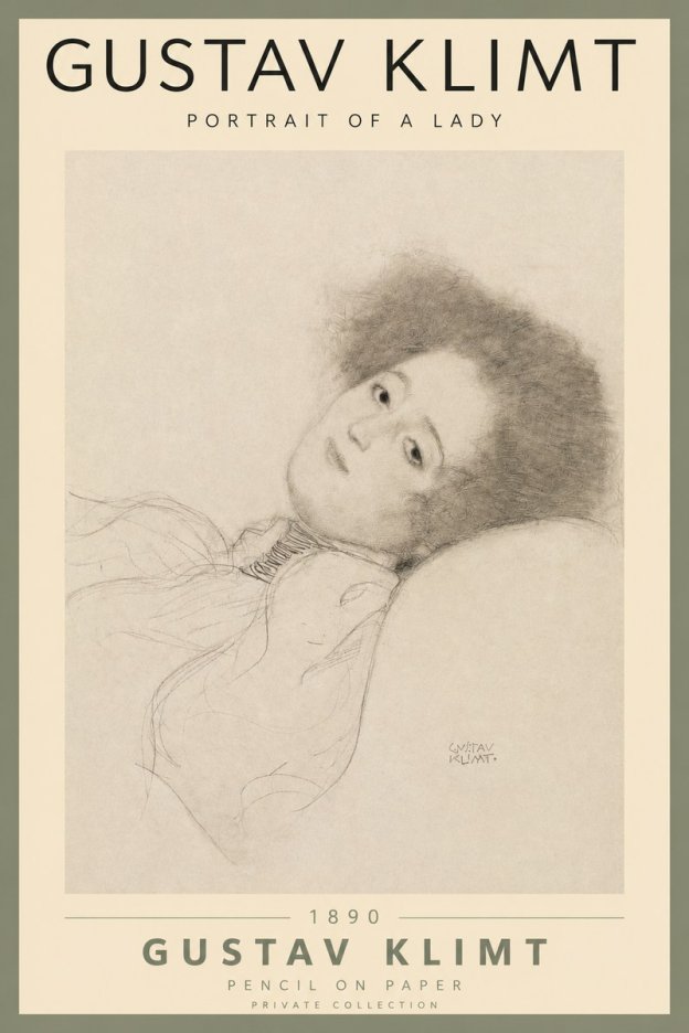 Klimt Portrait of a Lady No2 - Poster