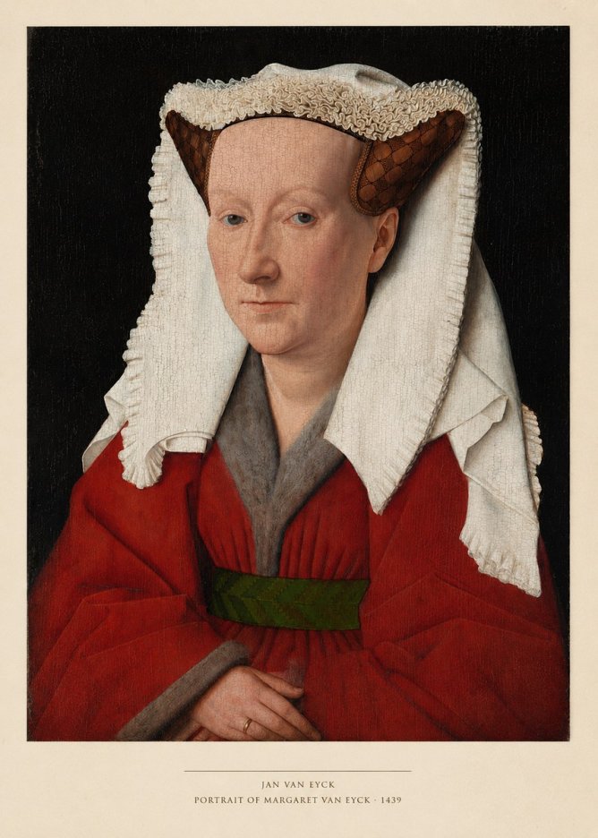 Jan van Eyck Portrait of Margaret Van Eyck II No4 - Poster